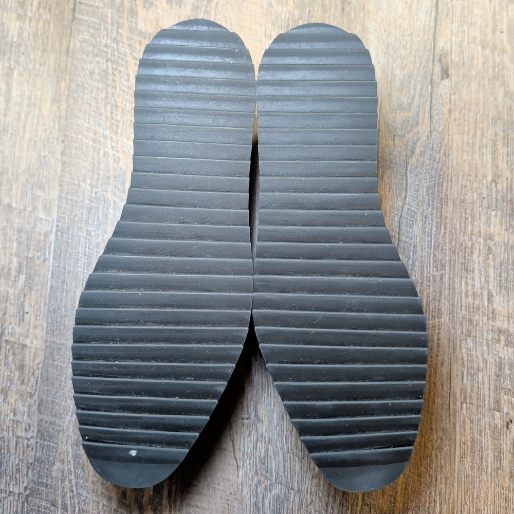 Johnston & Murphy Gracelyn Platform Tassel Loafers Black Suede Glitter Size 7.5 - Picture 11 of 13